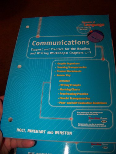 Elements of Language, Introductory Course, Communications. - Holt, Rinehart, Winston; Mescal Evler [Editor]