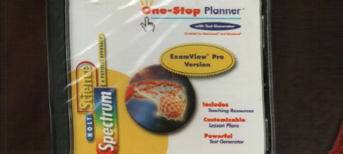 9780030566097: One-Stop Planner with Test Generator CD-ROM for Holt Science Spectrum: A Physical Approach(ExamView