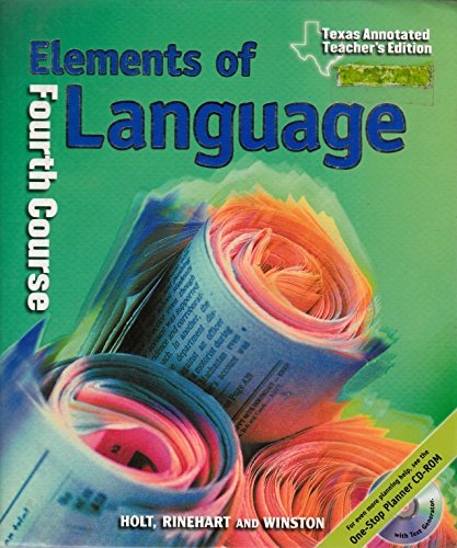 Stock image for Elements of Language, 4th Course, Annotated Teacher's Edition for sale by HPB-Red