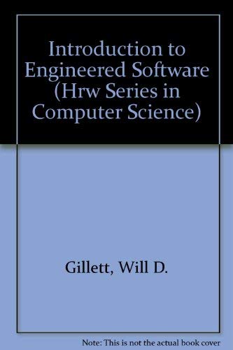 Beispielbild fr Introduction to Engineered Software zum Verkauf von Better World Books