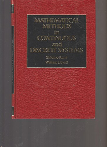 Beispielbild fr Mathematical Methods in Continuous and Discrete Systems zum Verkauf von J. HOOD, BOOKSELLERS,    ABAA/ILAB