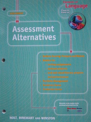 9780030575778: Assessment Alternatives Eolang 2001 G 10