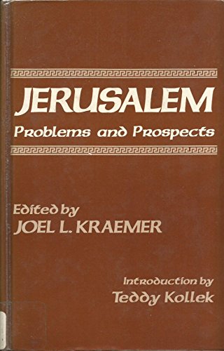Beispielbild fr Jerusalem: Problems and prospects zum Verkauf von Wonder Book