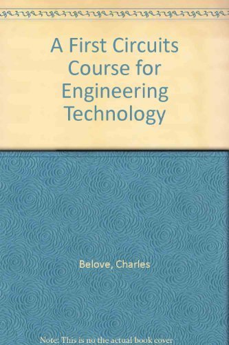 Stock image for A First Circuits Course for Engineering Technology for sale by HPB-Ruby