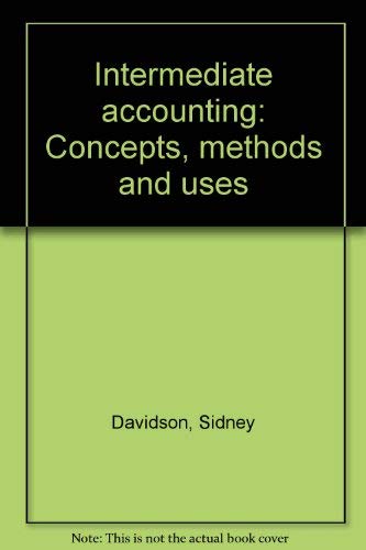 Intermediate Accounting (9780030580819) by Weil, Roman L.; Stickney, Clyde; Davidson, Sidney