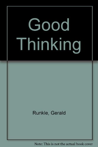 Beispielbild fr Good Thinking: An Introduction to Logic, 2nd edition zum Verkauf von Wonder Book