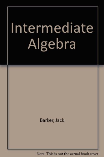 Stock image for Intermediate Algebra for sale by Hippo Books
