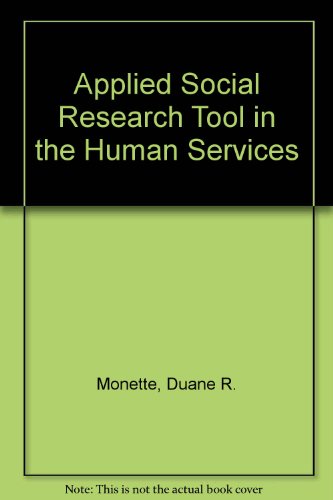 Stock image for Applied Social Research Tool in the Human Services for sale by BookHolders