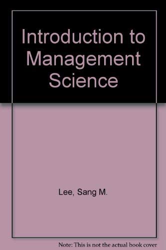 9780030591860: Introduction to Management Science