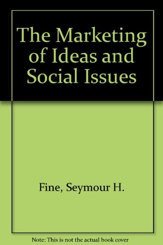 Beispielbild fr Marketing of Ideas and Social Issues zum Verkauf von Better World Books
