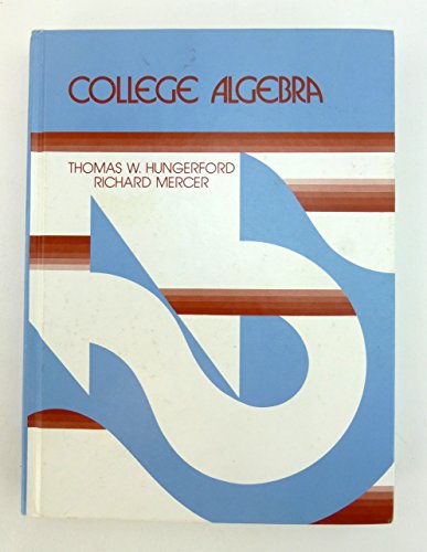 9780030595219: College Algebra