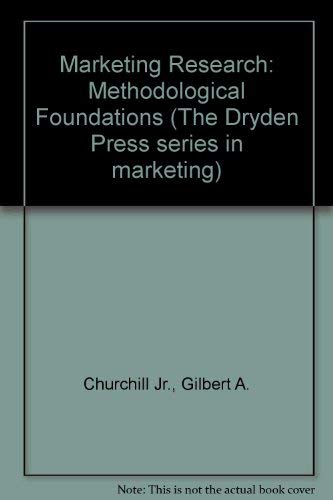 Stock image for Marketing research: Methodological foundations (The Dryden Press series in marketing) for sale by HPB-Red