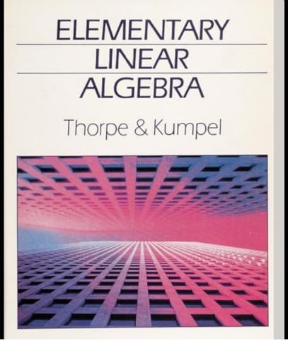 9780030612497: Elementary linear algebra