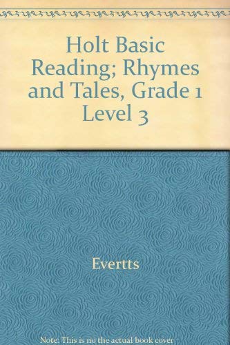 Stock image for Rhymes and Tales, Holdt Basic Reading Level 3 for sale by Alf Books