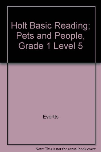 Stock image for Pets And People, Level 5, Holt Basic Reading for sale by Alf Books