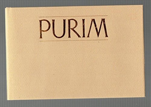 Imagen de archivo de PURIM a la venta por Gian Luigi Fine Books