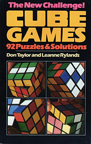 Beispielbild fr Cube Games: 92 Puzzles & Solutions zum Verkauf von ThriftBooks-Dallas