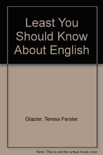 9780030616983: The Least You Should Know about English: Basic Writing Skills, Form B