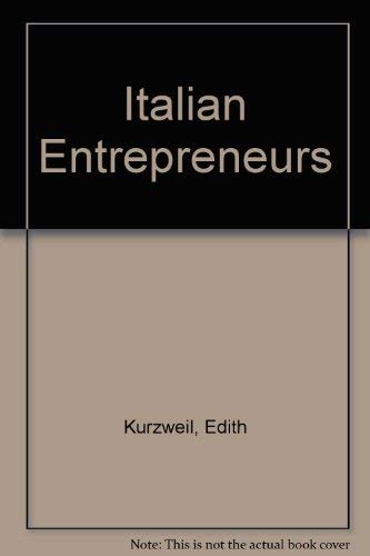 Beispielbild fr Italian Entrepreneurs - rearguard of progress zum Verkauf von Zubal-Books, Since 1961