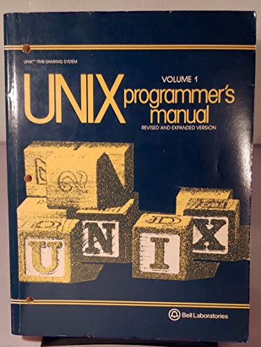9780030617423: Unix Programmer's Manual: v. 1