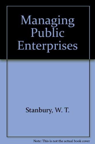 Imagen de archivo de Managing Public Enterprises a la venta por Better World Books Ltd