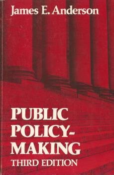Beispielbild fr Public Policy-Making zum Verkauf von Wonder Book