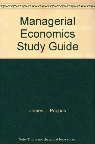 Stock image for Managerial Economics Study Guide for sale by Once Upon A Time Books