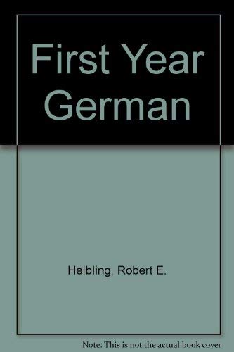 9780030625060: First Year German