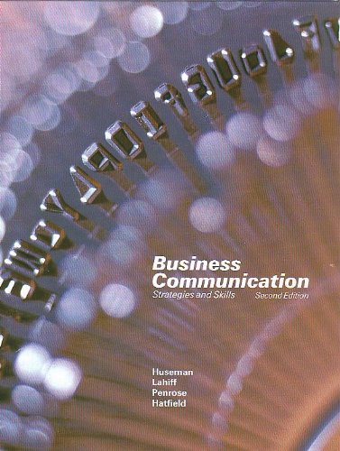 9780030625121: Business Communication: Strategies and Skills