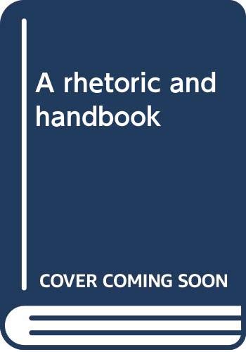 Imagen de archivo de A rhetoric and handbook a la venta por HPB-Emerald