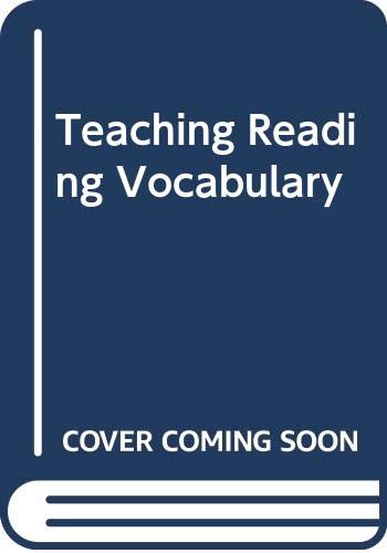 Beispielbild fr Teaching Reading Vocabulary zum Verkauf von Irish Booksellers