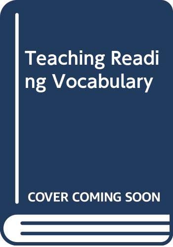 Stock image for Teaching Reading Vocabulary for sale by Irish Booksellers