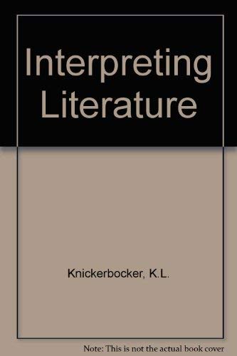 9780030630132: Interpreting Literature