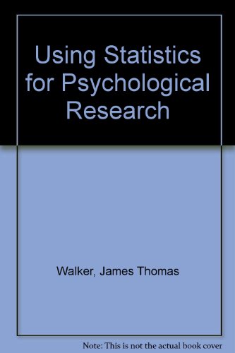 Imagen de archivo de Using Statistics for Psychological Research: An Introduction a la venta por Wonder Book