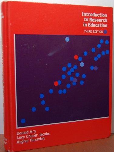 Imagen de archivo de Introduction to Research in Education a la venta por BookHolders