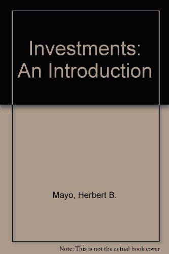 9780030637926: Investments: An Introduction