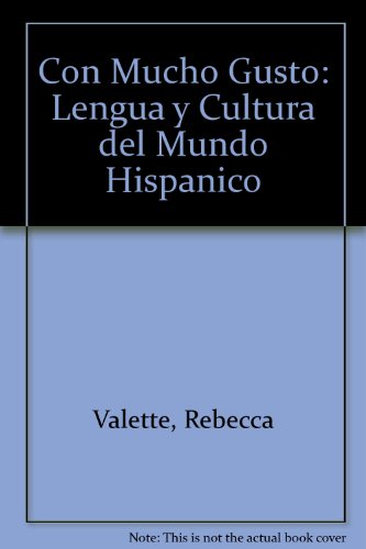 9780030638930: Con Mucho Gusto: Lengua y Cultura del Mundo Hispanico