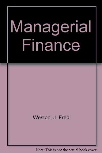 9780030640414: Managerial Finance