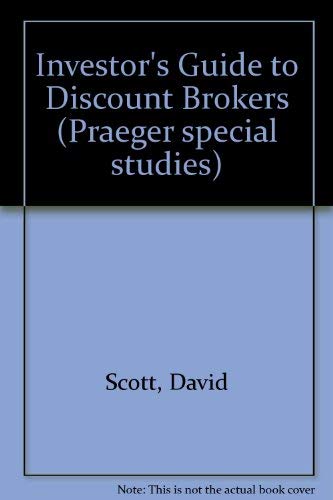 Stock image for The Investor's Guide to Discount Brokers for sale by ThriftBooks-Atlanta