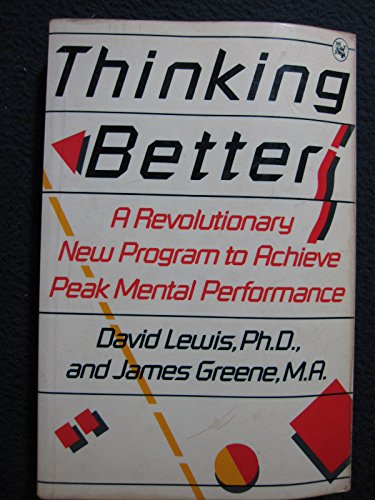 9780030641671: Thinking better [Taschenbuch] by Lewis, David, James Greene