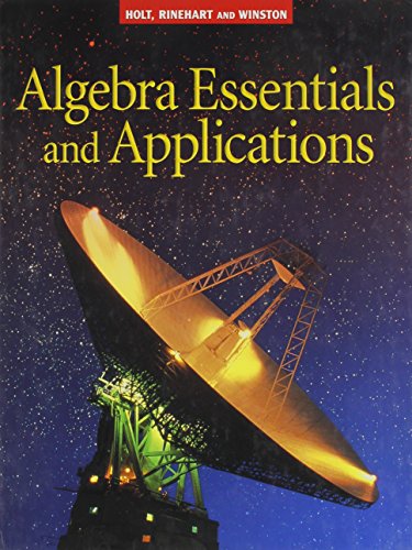 Stock image for Holt Algebra Essentials & Applications: Student Edition 2001 for sale by HPB-Red