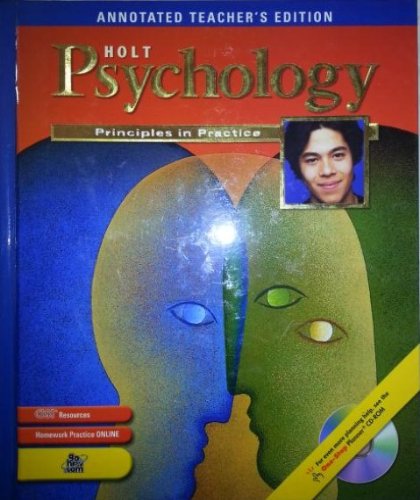 Stock image for Holt Psychology: Principles in Practice, Annotated Teacher's Edition for sale by HPB-Diamond