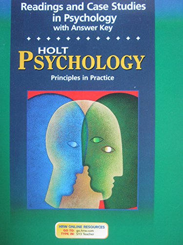 Stock image for Holt Psychology: Principles in Practice: Readings and Case Studies in Psychology with Answer Key for sale by dsmbooks