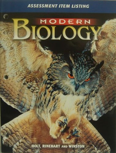 Stock image for Modern Biology : Assessment Item Listing for sale by The Book Cellar, LLC