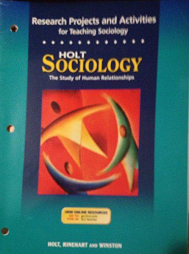 Imagen de archivo de Research Projects in Sociology : Human Relations a la venta por Better World Books