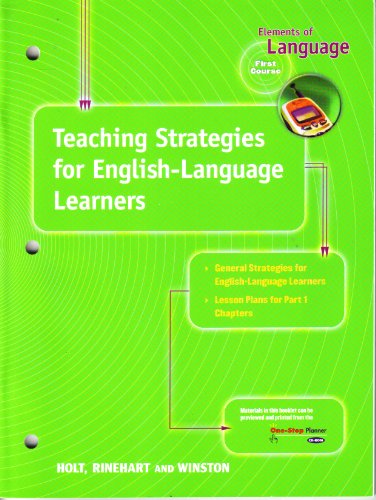 9780030647390: Teaching Strategies for English-Language Learners: Elements of Language, 1st Course, Grade 7
