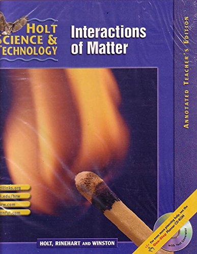 Stock image for Interactions Of Matter: Holt Science And Technology Vol L ; 9780030648014 ; 0030648017 for sale by APlus Textbooks