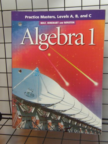 Beispielbild fr Algebra 1 Levels A, B & C : Practice Masters zum Verkauf von Allied Book Company Inc.