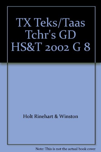 Imagen de archivo de TX Teks/Taas Tchr's GD HS&T 2002 G 8 a la venta por HPB-Ruby