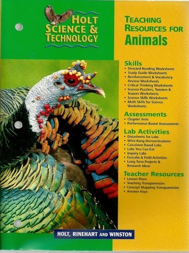 Stock image for Holt Science & Technology (Teaching Resources for Animals) for sale by HPB-Red